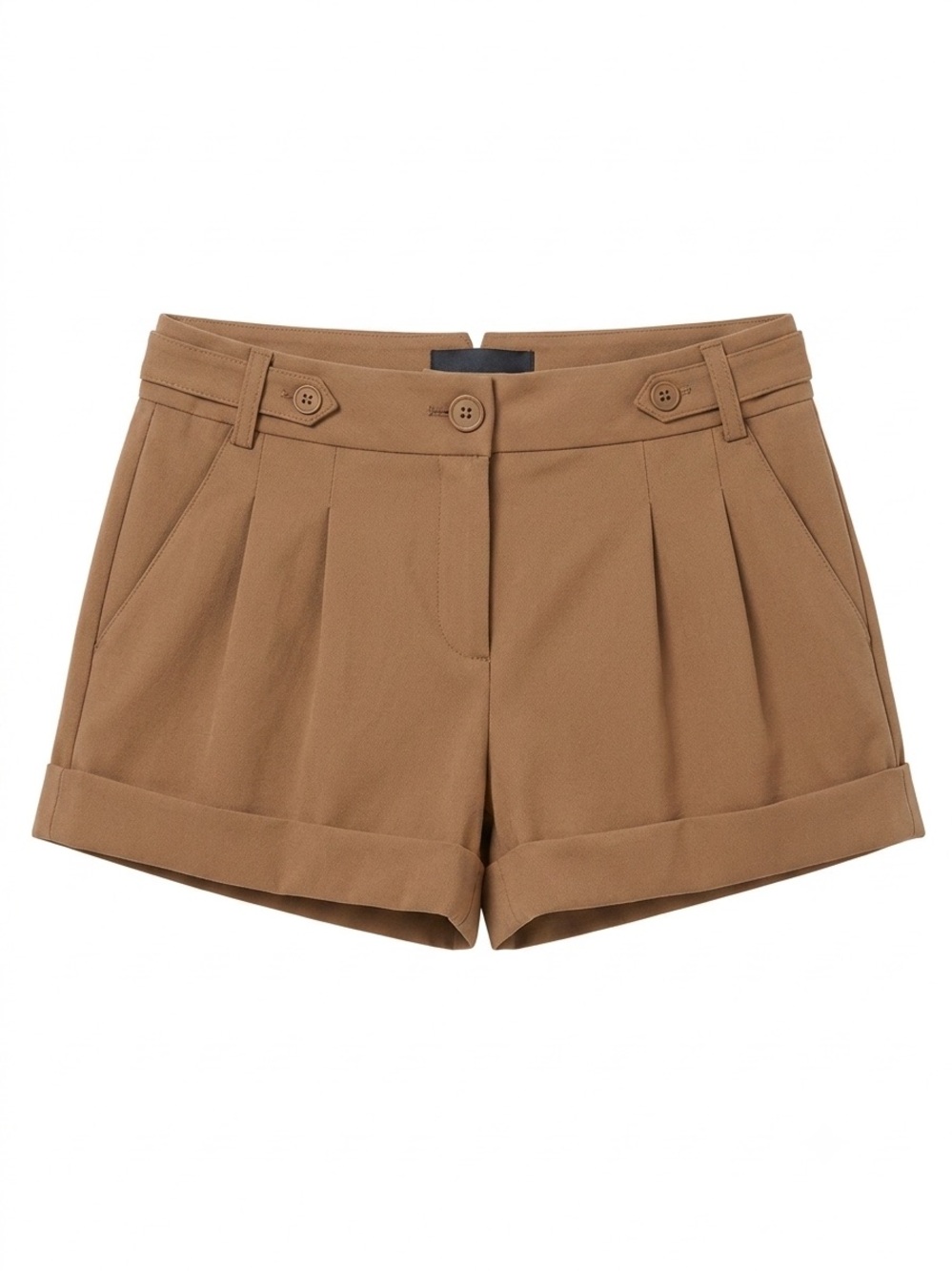 NWT Express Tan Tailored Bermuda Shorts Sz 4